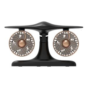 8000mAh Desktop Fan Double Head Rechargable Camping Fan Multifunctional Cooling Fan Desk Fan for Outdoor Actvity