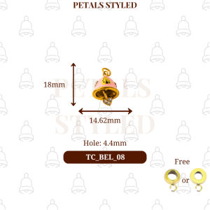 【PETALS_STYLED】 Titanium Bell Series Charm Pendant For Bracelet