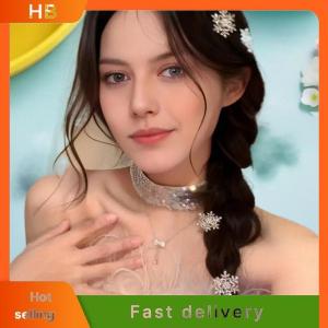 HB 2 4 6pcs Christmas Rhinestone Snowflake Hair Clips Shiny Exquisite Hair Pins For Women Girls 2026 Fashion Jewelry New Year Gifts