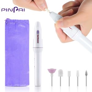 PINPAI 5 In 1 MINI Electric Nail Drill Kit Nail Art Grinding Polishing Machine Toe Nail Art Drill Sanding File Pen Design Grinding Machine