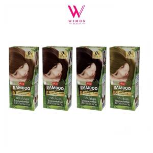 Caring Bamboo Hair Color Cream แคริ่ง แบมบู แฮร์คัลเลอร์ ครีม ครีมย้อมผม เปลี่ยนสีผม 200 มล.