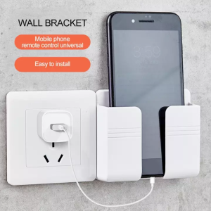 2pcs Wall Hanging Remote Control Organizer Mobile Phone Bracket Storage Box Easel Phone holder