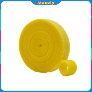 Masely 5m Nylon Tape Cable Organizer Tearable Cable Ties Strap Reusable Back to Back Nylon Straps Magic