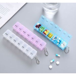 7 Days Daily Pill Box Medicine Box Bekas Simpan Ubat 7 Hari Tablet