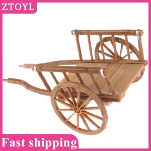 ZTOYL💝 Dollhouse Miniature Simulation Assembled Cart Model DIY Accessories Garden Toys