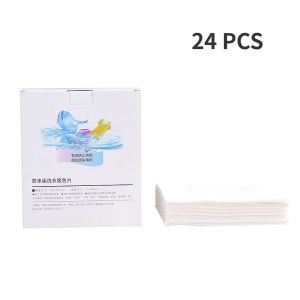 24/50Pcs Color Catcher Sheet Proof Color Absorption Paper Anti Cloth Dyed Laundry Color Run Remove Sheet for Washing Machine