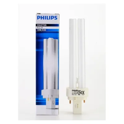 PHILIPS 18W 2 PIN PLC-2P ENERGY SAVING BULB TUBE MASTER MENTOL 10W/13W/18W/26W