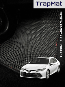 For ~ Toyota Camry 2019 to 2022 TrapMat Customize Car Floor Mat Waterproof Easy to Clean Anti Slip Front & Rear