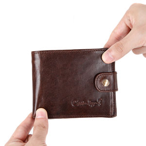 Cobbler Legend Real Cowhide Leather Bifold Clutch Genuine Leather Mens Short Wallets Coin Purses Male ID Credit Cards Holder
