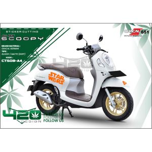 Cutting Stiker Body SCOOPY NEW - Stiker Lis Cutting Model STARWARS - Stiker Cutting Premium for SCOOPY - CTS - 420 Design