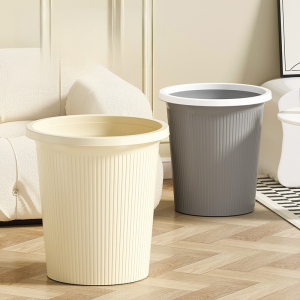 ถังขยะ สไตล์ครีมมี่ ความจุขนาดใหญ่ ถุงขยะ แข็งแรงทนทาน ใช้ได้จริง บ้าน ปลอดสารพิษ ใช้ได้ในหลายสถานการณ์
