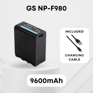 GS Pro NP-F980 NP-F990 NP-F980A 13400mAh Rechargeable NP-F Li-ion Battery Type C USB