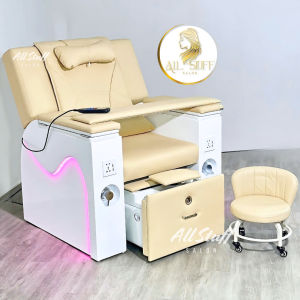 เก้าอี้สปา โซฟาพร้อมอ่างสปา พร้อมอ่างแช่เท้า ปรับระดับได้ นอนได้ เบาะนั่งสบาย ระบบปรับเอนได้ ทำเล็บมือเล็บเท้า