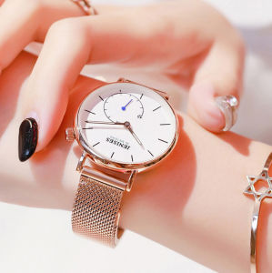 JENISES jam tangan perempuan new women watch Quartz Casual Waterproof Exquisite Simple Shock Resistant Luxury watches Holiday gift Mineral glass Metal strap [002]