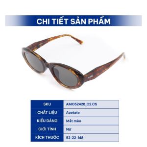 Kính Mát Nữ AMO AMO52428 Kính Mát Mắt Mèo Kính Mát Nhựa Acetate Mắt Kính Mắt Việt