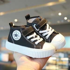 22-33Size Children Boys Girls Sneakers Breathable High-top Casual Canvas Shoes