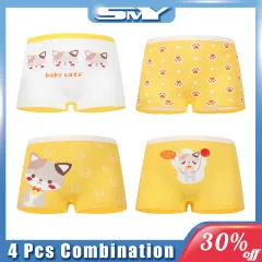 SMY Girl Panty Cute Animal Print Kids Underpants Soft Cotton Teens