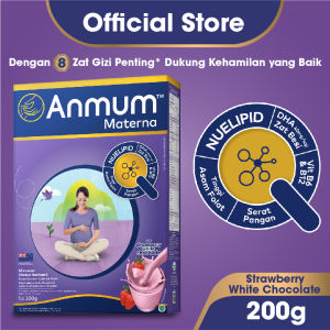 Anmum Materna Susu Nutrisi Ibu Hamil Strawberry White Choco 200gr