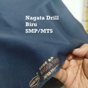 Nagata Drill Biru SMP Kain Seragam Sekolah Kain Celana SMP Kain Celana Biru Kain Sekolah SMP MTS Kain SMP