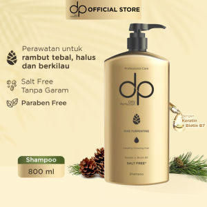 DP Daily Perfection Shampoo Pine Turpentine Healthy Growing 800 ml - Salt Free Shampo Bebas Garam Sampo Keratin Biotin Sampoo Rambut Lebih Sehat Anti Rontok Ketombe Halal Hijab