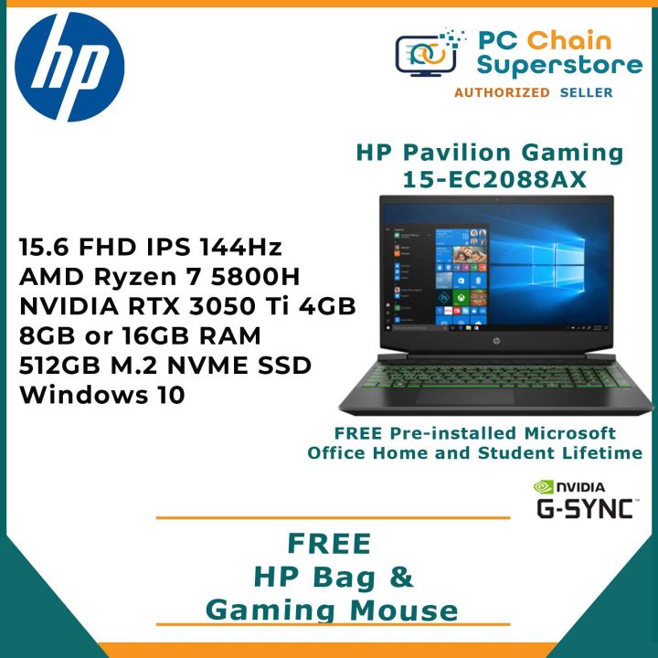 HP PAVILION GAMING 15 RYZEN 4800H HP Pavilion Gaming 15-ec1076AX