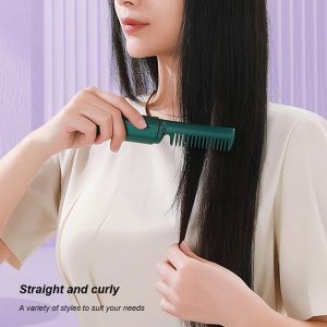 Sisir Perawatan Rambut Tanpa Kabel 50HZ 45W 2-in-1 Anti-melepuh sikat USB dapat diisi ulang Dilengkapi Dengan lapisan keramik pelindung rambut