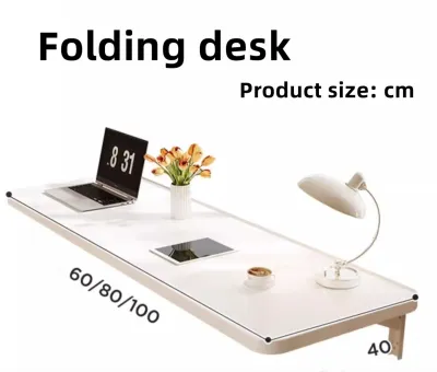 Foldable Table Wall-mounted Folding Table Desk Wall Hanging Writing Desk Suspended Table Space Saver
