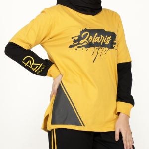 Aura Set - Setelan Baju Olahraga Training Wanita - One Set Senam Yoga Sepeda
