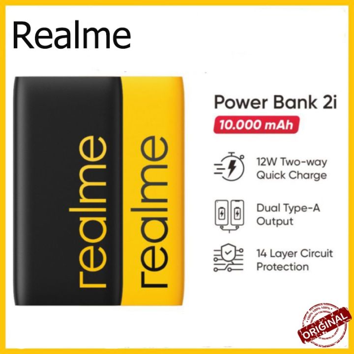 Realme 10000 Mah Power Bank Realme 10000mAh Power Bank 2i Black