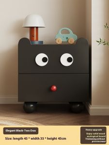 Storage Cabinet Solid Wood Container Drawer Cabinet Bedroom Bedside Table Childrens Toy Storage Cabinet