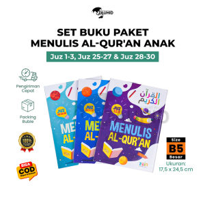 Menulis Alquran For Kids Paket 9 Juz (Isi 3 Buku) Buku Belajar menulis Alquran