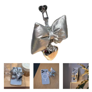 Đáng yêu Bowknot Keychain thời trang Keyring móc khóa túi vòng chìa khóa trang trí phụ kiện quà tặng cho thanh thiếu niên và sinh viên