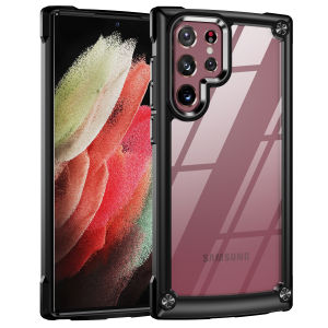 【✅SG SELLER🔥】RICHMENT Extra-Thin Acrylic PC+ Soft TPU Bumper Transparent Shockproof Hybrid Mobile Phone Pretective Case Cover Phone Case Bumper Cover For Samsung S26 ULTRA S25ULTRA S24 Plus S24U S23+ S22+ S23Ultra S25Ultra S24Ultra S22 Plus