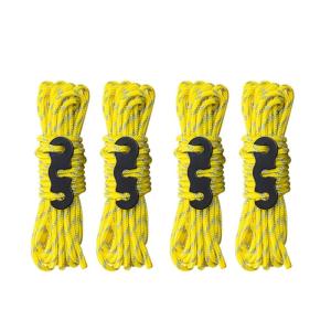 4lots Survival Parachuted Cord Lanyard Outdoor Camping Rope Multifunction Rope for Tents and Hiking