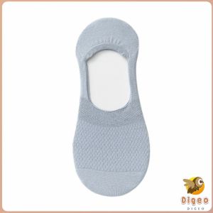 Digeo Breathable Womens Invisible Non-Slip Boat Socks Mesh Design Polyester Soles Boat Socks