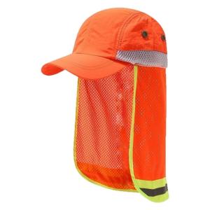 Breathable Mesh Fisherman Hat For Daily Use Low Light Conditions High Visibility Reflective Hat For Outdoor Worker