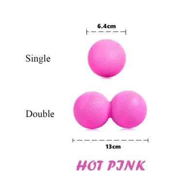 Local Seller Single/Double Hard Lacrosse Ball Body Massage Muscle Peanut/Round Shape Roll Ball