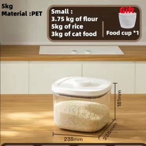 Fully Sealed Vacuum Food Container / Pet Food Storage Container / Moisture-Proof Food Storage Box 5Kg/10Kg