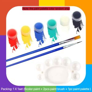 Original acrylic paint color set drawing material set materials art kit set for kids paint mixing plate coloring art set with paint acrylic marker paint set with brush watercolor drawing poster paint art coloring set for kids poster painting schoolsupplie