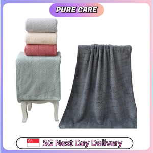 【Pure Care】 Coral Fleece Bath Towel / Soft Absorbent / Quick Dry / 2 Sizes