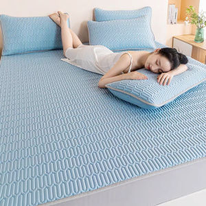 ที่นอนยางพารา3/4/5/6ฟุต ที่นอน เสื่อลาเท็กซ์ไหมน้ำแข็ง ผ้าปูที่นอนยางพารา mattress topper ยางพารา ไส้น้ำยางธรรมชาติ กันลื่นและอ่อนนุ่ม