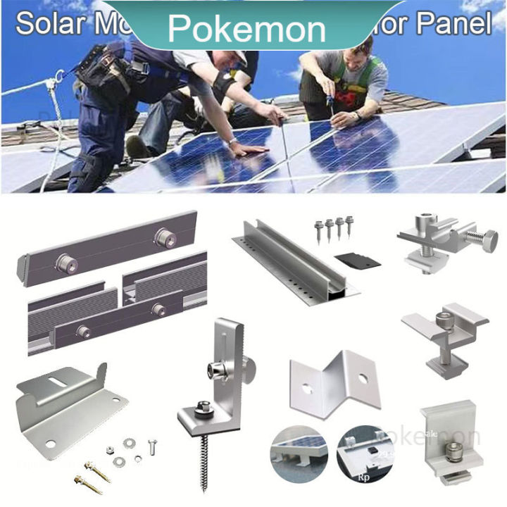 Solar%20Panel%20Mounting%20Accessory%20for%20L%20Foot%20Mid%20Clamp%20End%20Clamp%20Aluminum%20Rail%20Splice%20for%20solar%20install%20-%20Image%202