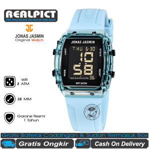 Jam Tangan Digital Wanita Jonas Jasmin Model Terbaru  / Jam Tangan Cewek Mewah Tali Karet Waterresis