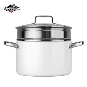 Non-Stick Ceramic Soup Pot with Stainless Steel Handle Suitable for Stews and Vegetable Soups 3.5L