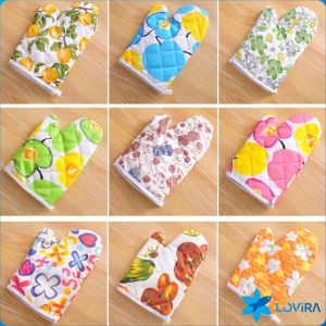 LoviRa Cotton gloves microwave oven heat-resistant thickened high-temperature baking anti slip