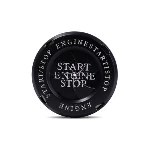 Motorcycle Car Engine Start Stop Button Cover Ignition Switch Rotatable Protection Cap Interior DecoratIon Decor Sticker