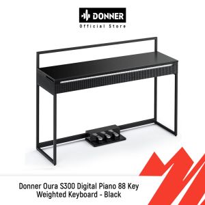 Donner Oura S300 Digital Piano 88 Key Weighted Keyboard - Black