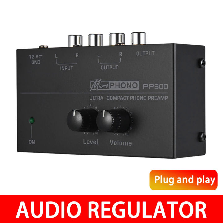 Phono Preamp Pre Amp Preamplifier With Level Volume