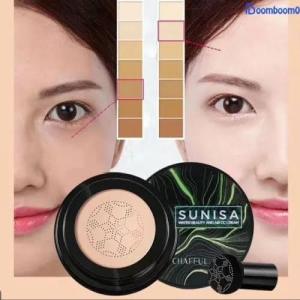 SUNISA SN-01 Waterproof Mushroom Head Air CC Cream moisturizing Air Cushion BB Cream natural terbaru