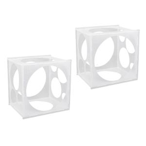 Portable Translucent Balloon Measuring Container With Removable Panels For Birthday Wedding Christmas Party Decoration